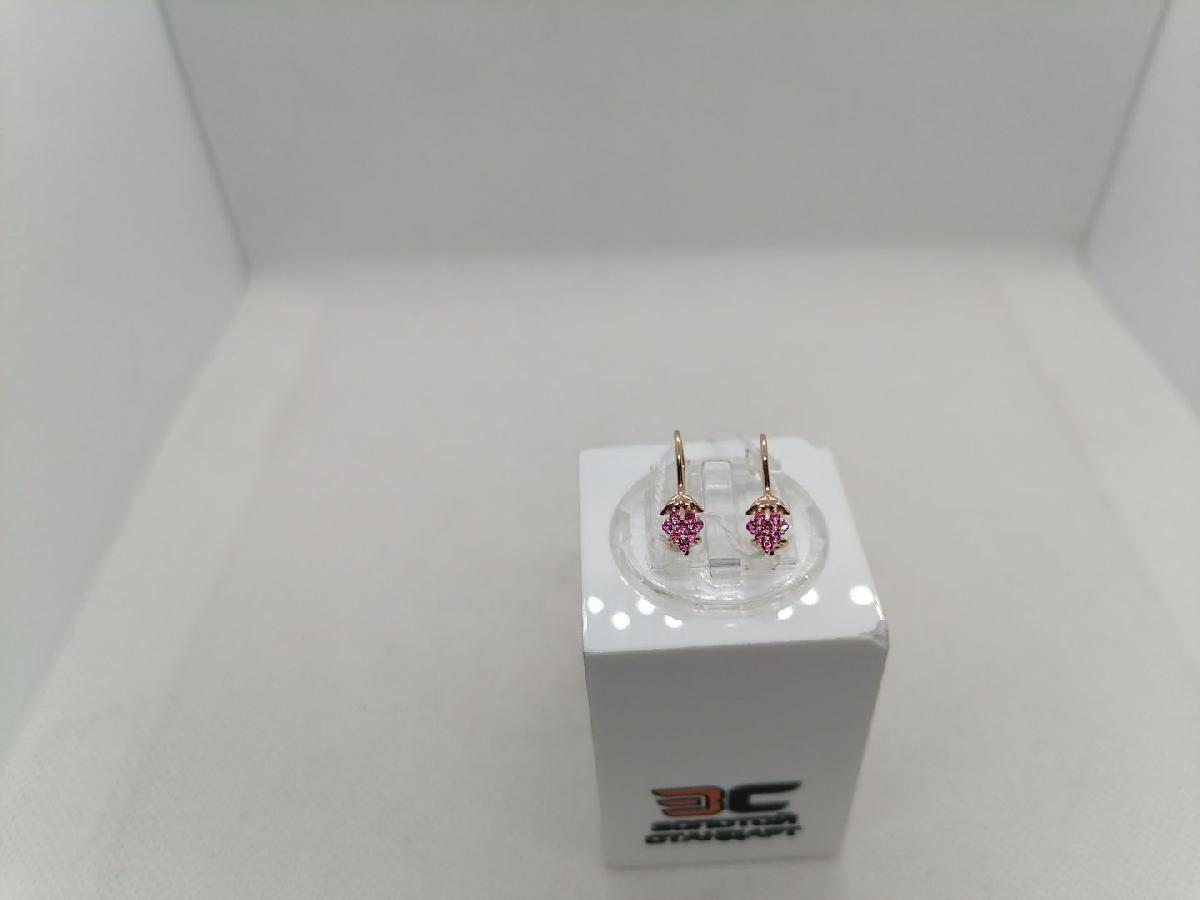 СКМИ585 СЕРЬГИ С КАМНЯМИ (Au 585)