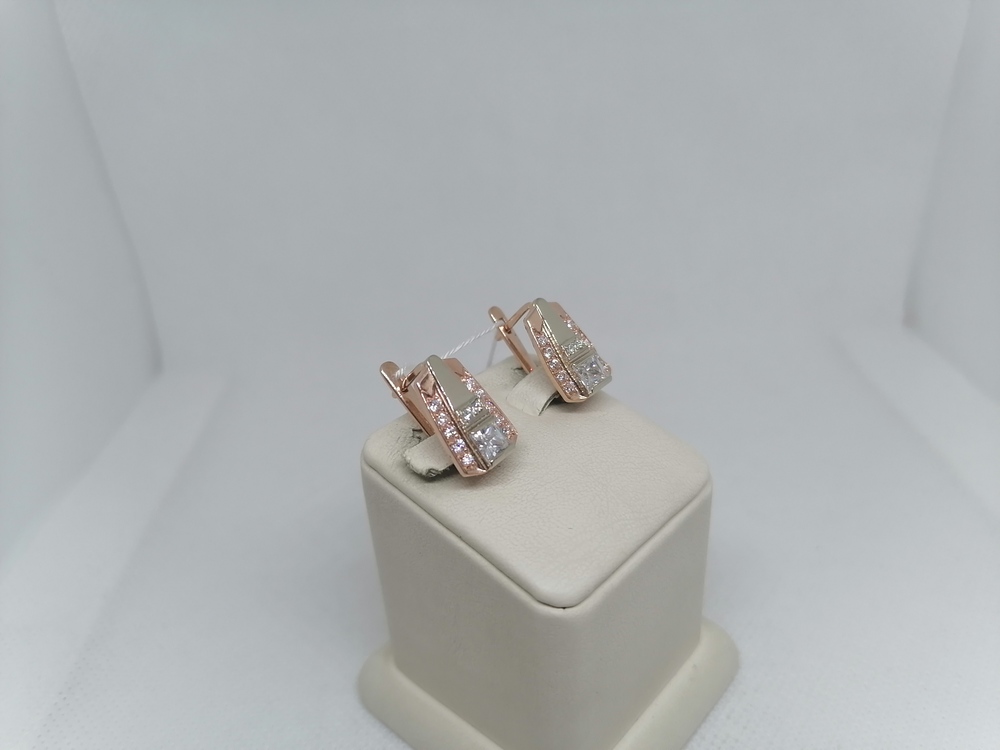 СКМИ585 СЕРЬГИ С КАМНЯМИ (Au 585)