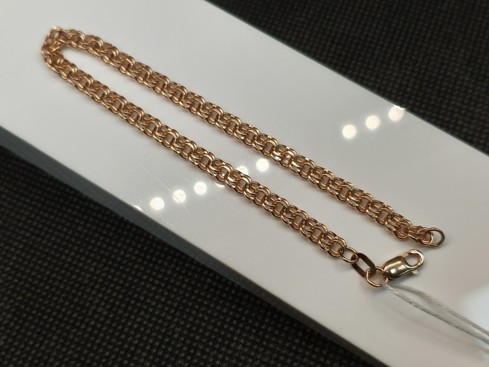 БРАСЛЕТ ПУСТОТЕЛЫЙ Бисмарк Au 585