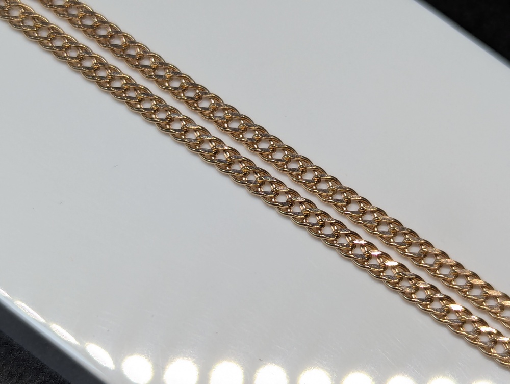 ЦПР2585 ЦЕПЬ ПУСТОТЕЛАЯ Ромб двойной (Au 585)