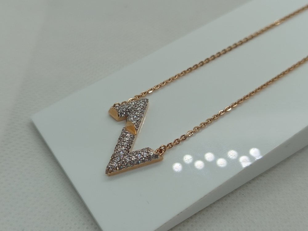 КОЛЬЕ С КАМНЯМИ Au 585