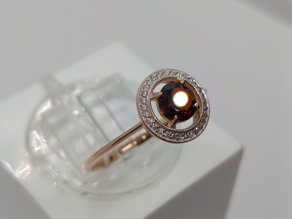 КОЛКМИ585 КОЛЬЦО С КАМНЯМИ (Au 585)