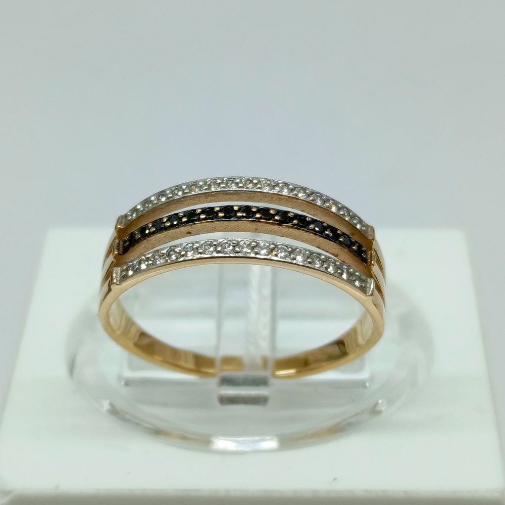 КОЛКМИ585 КОЛЬЦО С КАМНЯМИ (Au 585)