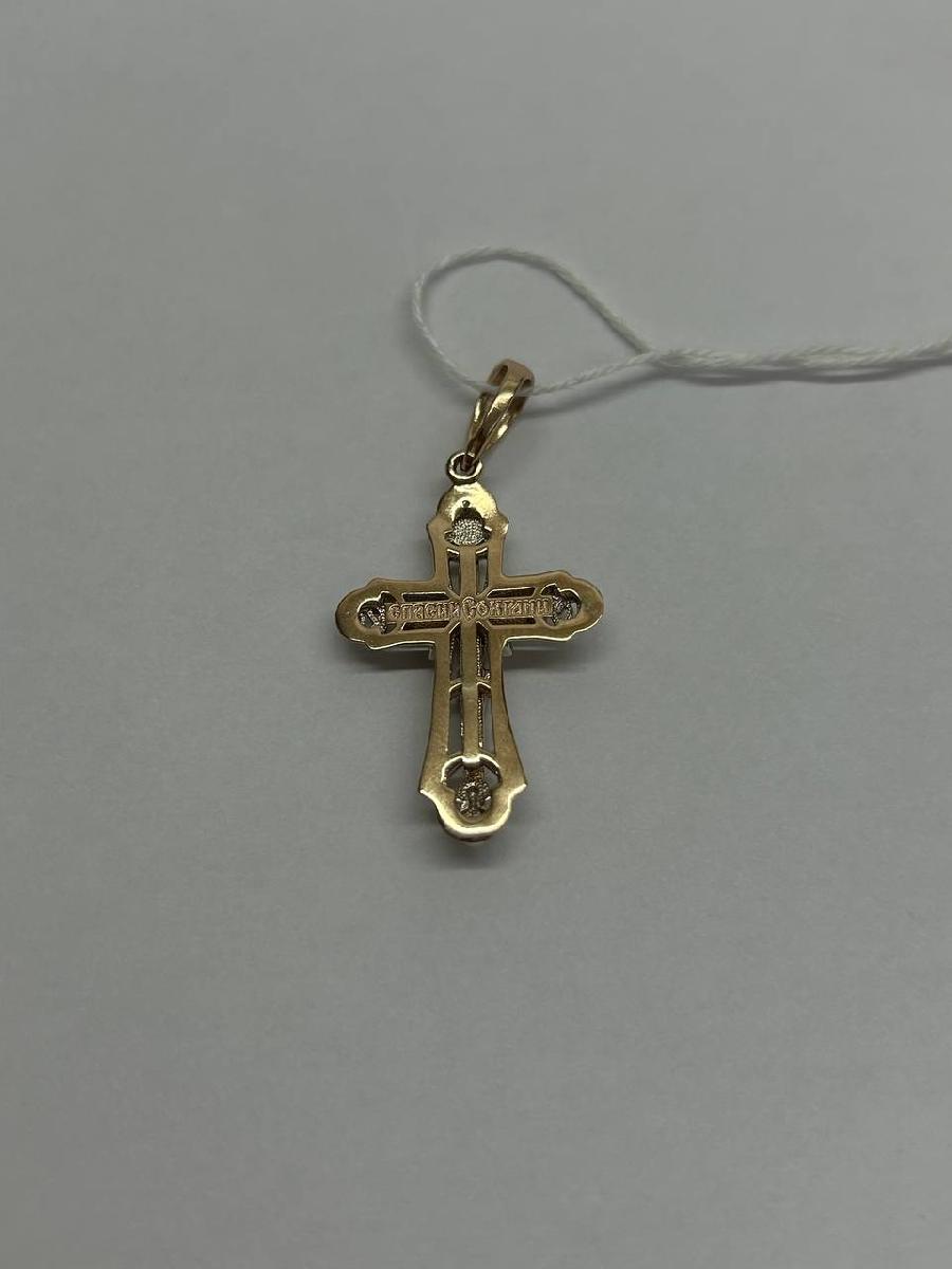 ПОДКБК585 ПОДВЕСКА КРЕСТ БЕЗ КАМНЯ (Au 585)