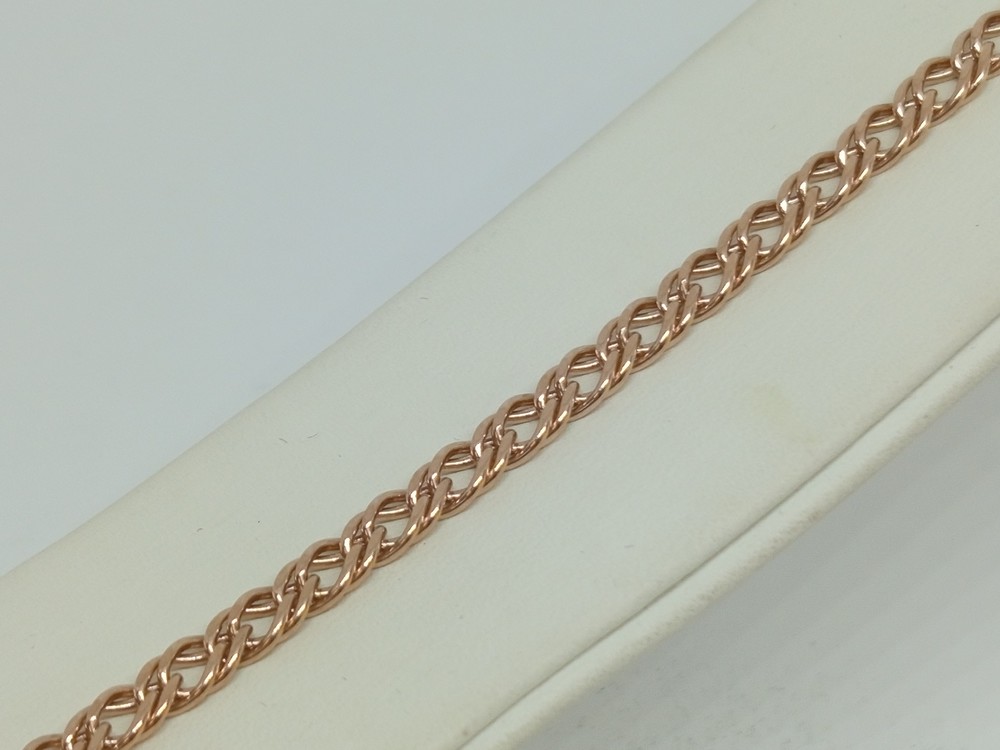 БРАСЛЕТ ПОЛНОВЕСНЫЙ Ромб двойной Au 585