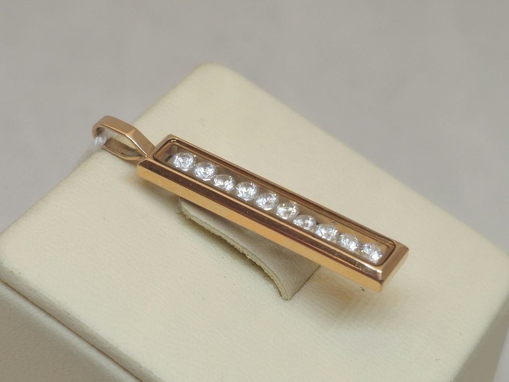 ПОДКМИ585 ПОДВЕСКА С КАМНЯМИ (Au 585)