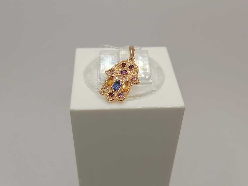 ПОДВЕСКА С КАМНЯМИ (Au 585)