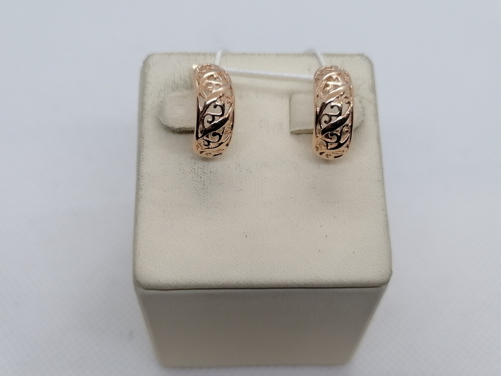 СЕРЬГИ БЕЗ КАМНЯ (Au 585)