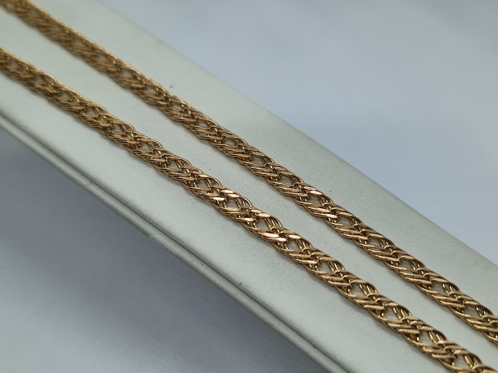 ЦЛР3585 ЦЕПЬ ПОЛНОВЕСНАЯ Ромб тройной (Au 585) ЦЛР3585 ЦЕПЬ ПОЛНОВЕСНАЯ Ромб тройной (Au 585)