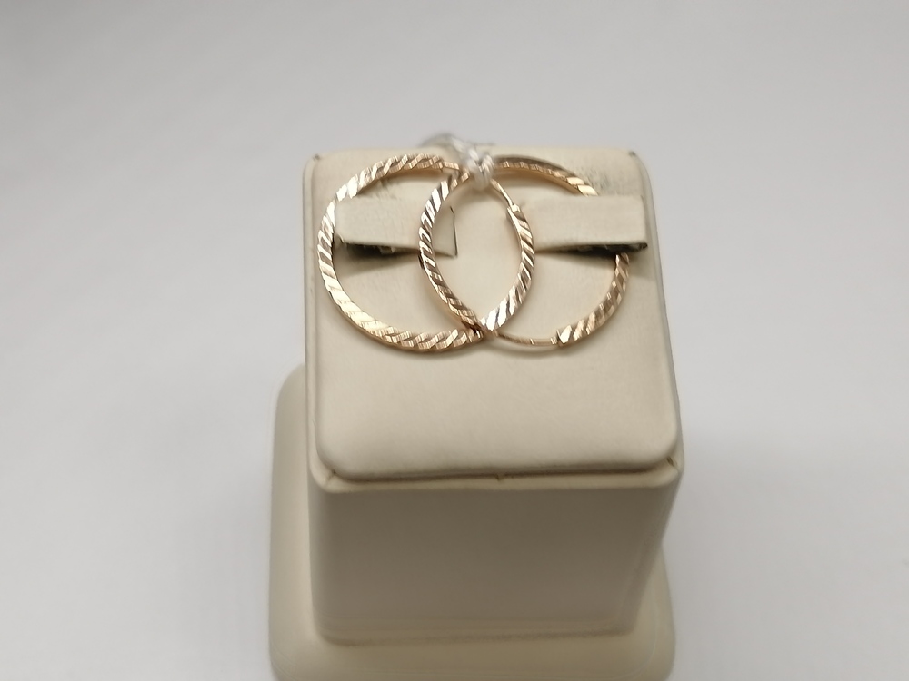 СКОН585 СЕРЬГИ КОНГО (Au 585)