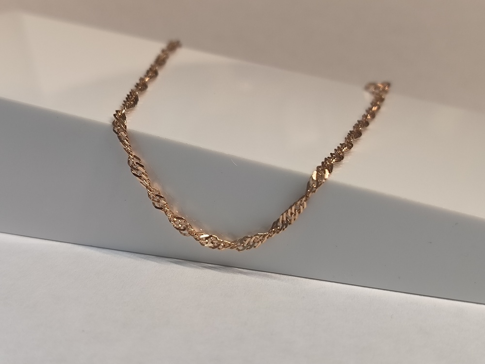 БРАСЛЕТ ПУСТОТЕЛЫЙ Сингапур Au 585