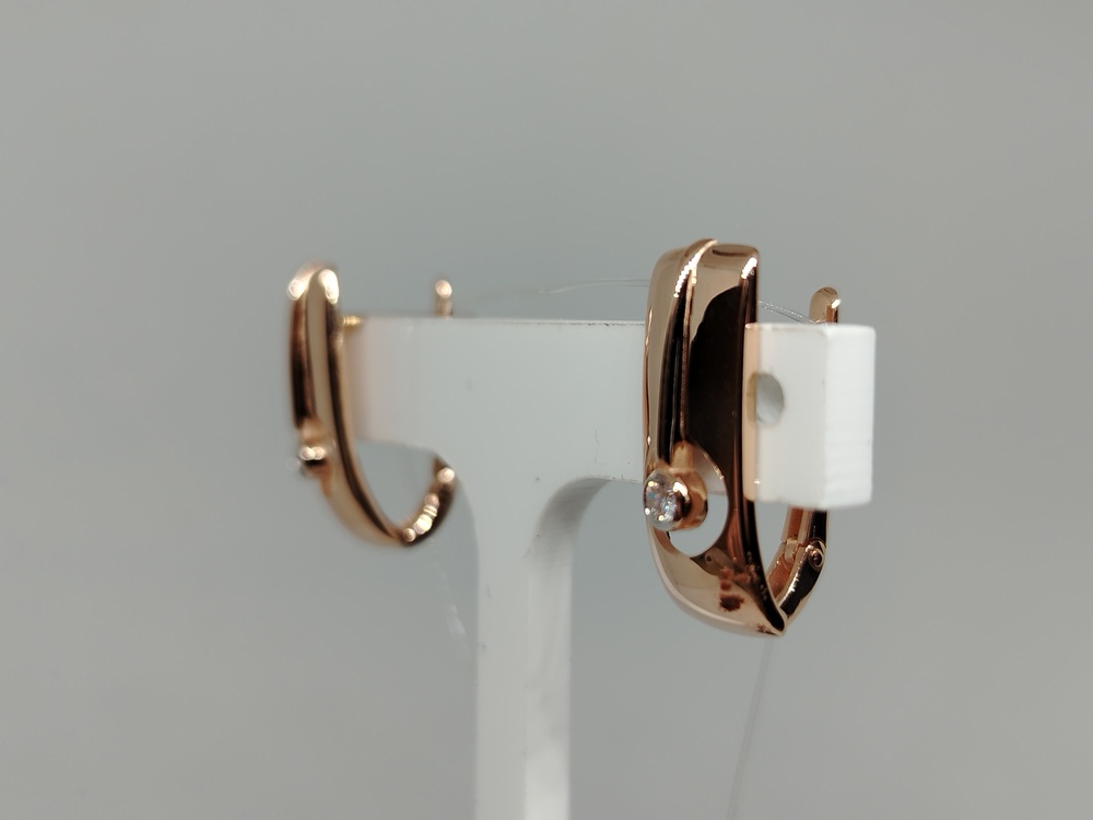 СЕРЬГИ С КАМНЕМ (Au 585)