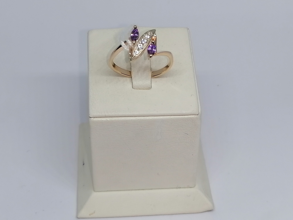 КОЛКМИ585 КОЛЬЦО С КАМНЯМИ (Au 585)