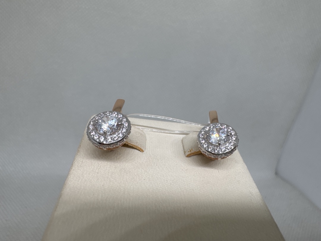 СЕРЬГИ С КАМНЯМИ (Au 585)