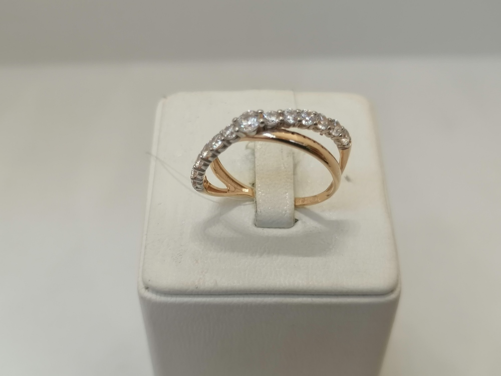 КОЛЬЦО С КАМНЯМИ (Au 585)