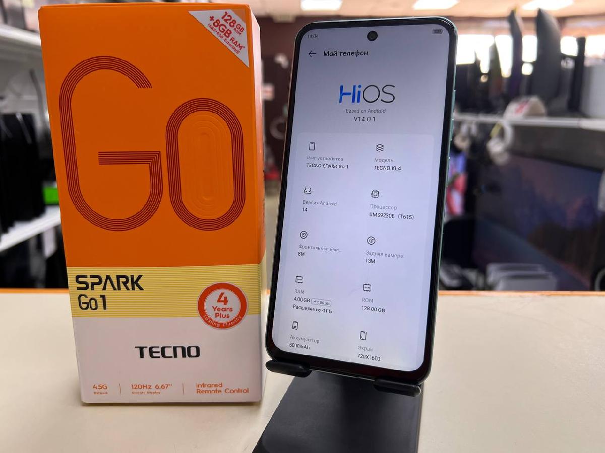 Смартфон Tecno Spark Go1 4/128