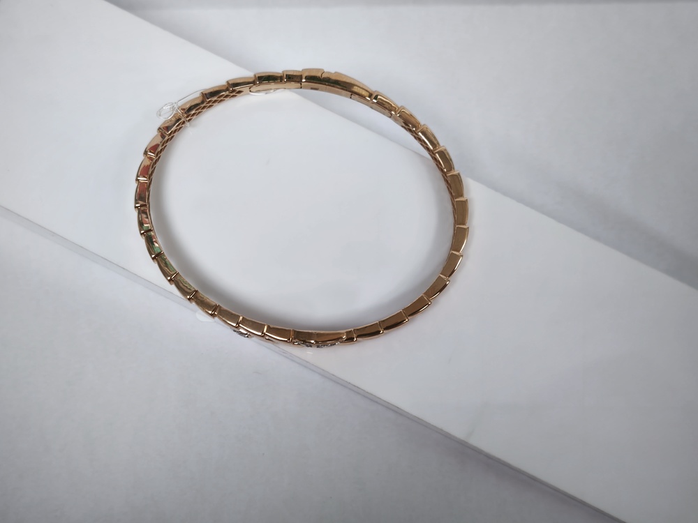 БРАСЛЕТ ЖЕСТКИЙ с камнями (Au 585)