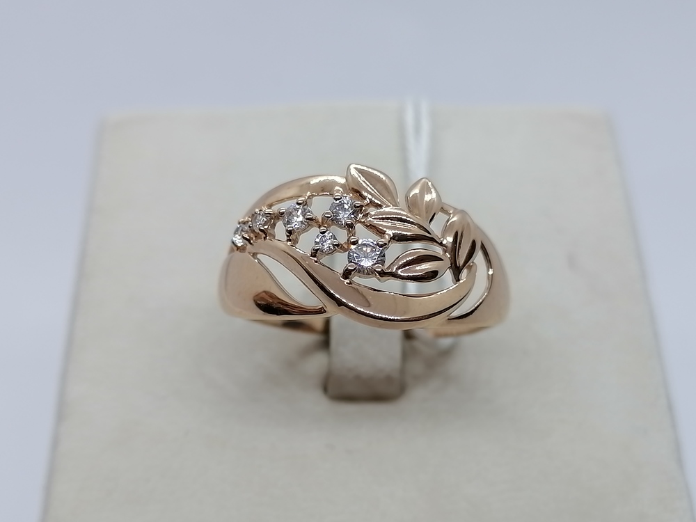 КОЛКМИ585 КОЛЬЦО С КАМНЯМИ (Au 585)