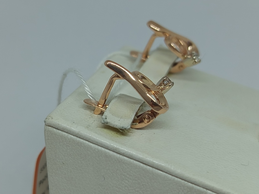 СЕРЬГИ С КАМНЕМ (Au 585)