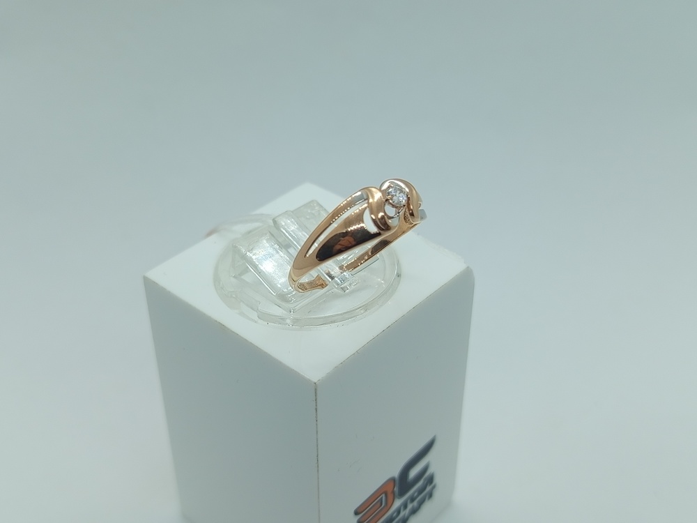 КОЛКМ585 КОЛЬЦО С КАМНЕМ (Au 585)