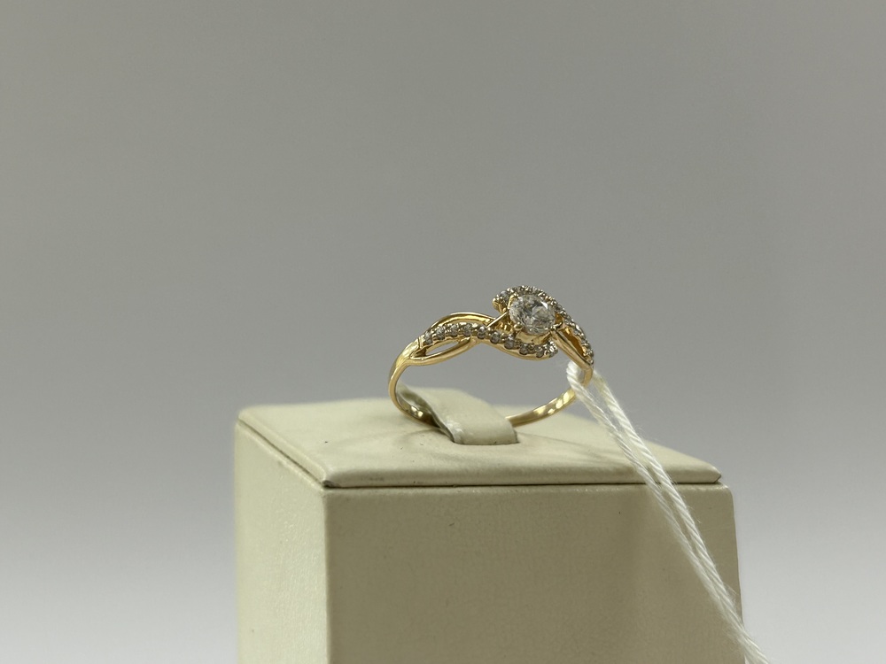 КОЛЬЦО С КАМНЯМИ (Au 585)