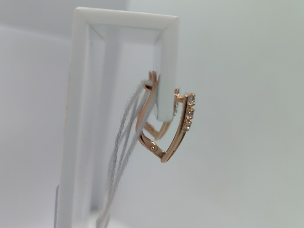 СКМИ585 СЕРЬГИ С КАМНЯМИ (Au 585)