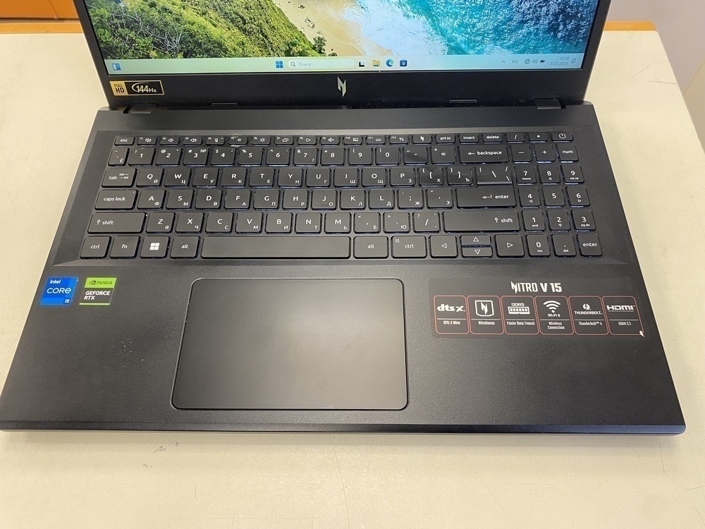 Ноутбук Acer Nitro V15; I5-13420H, GeForce RTX 3050, 32 Гб, 1 Tb, Нет