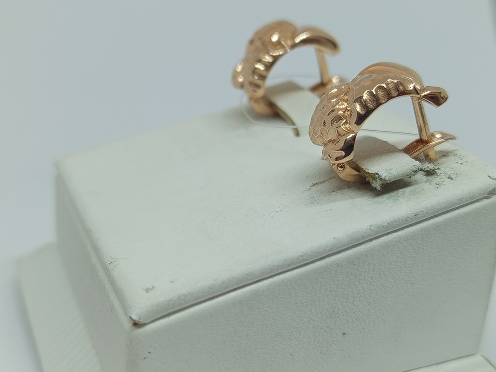 СЕРЬГИ БЕЗ КАМНЯ (Au 585)