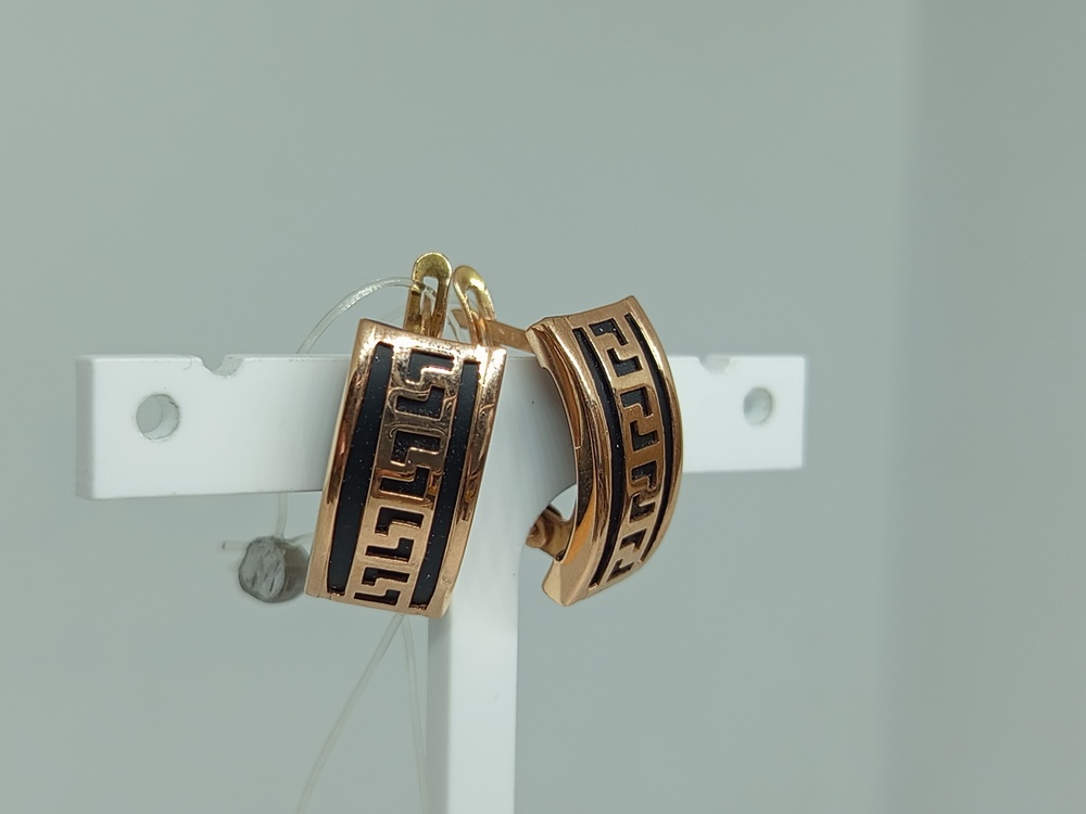 02294К СЕРЬГИ КАУЧУК (Au 585)