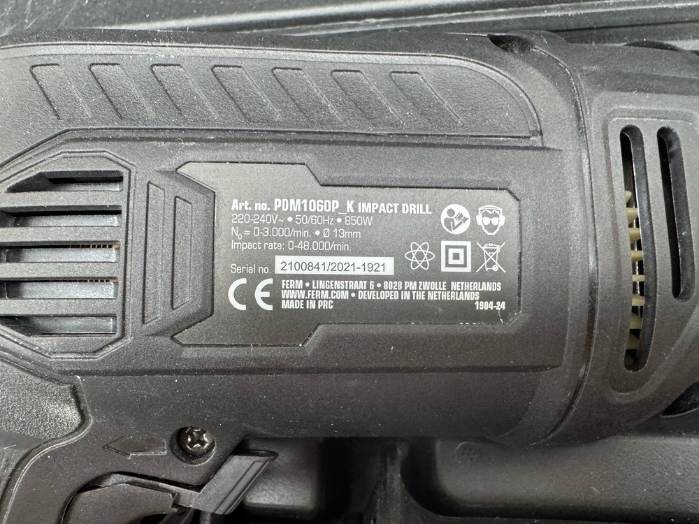 Дрель-ударная Ferm PDM1060P_K