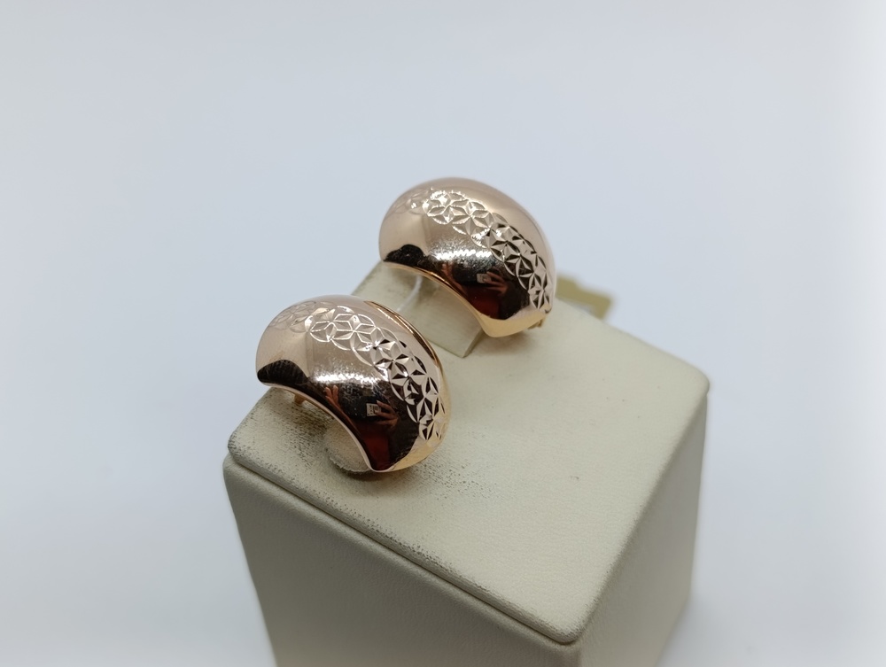 СЕРЬГИ БЕЗ КАМНЯ (Au 585)
