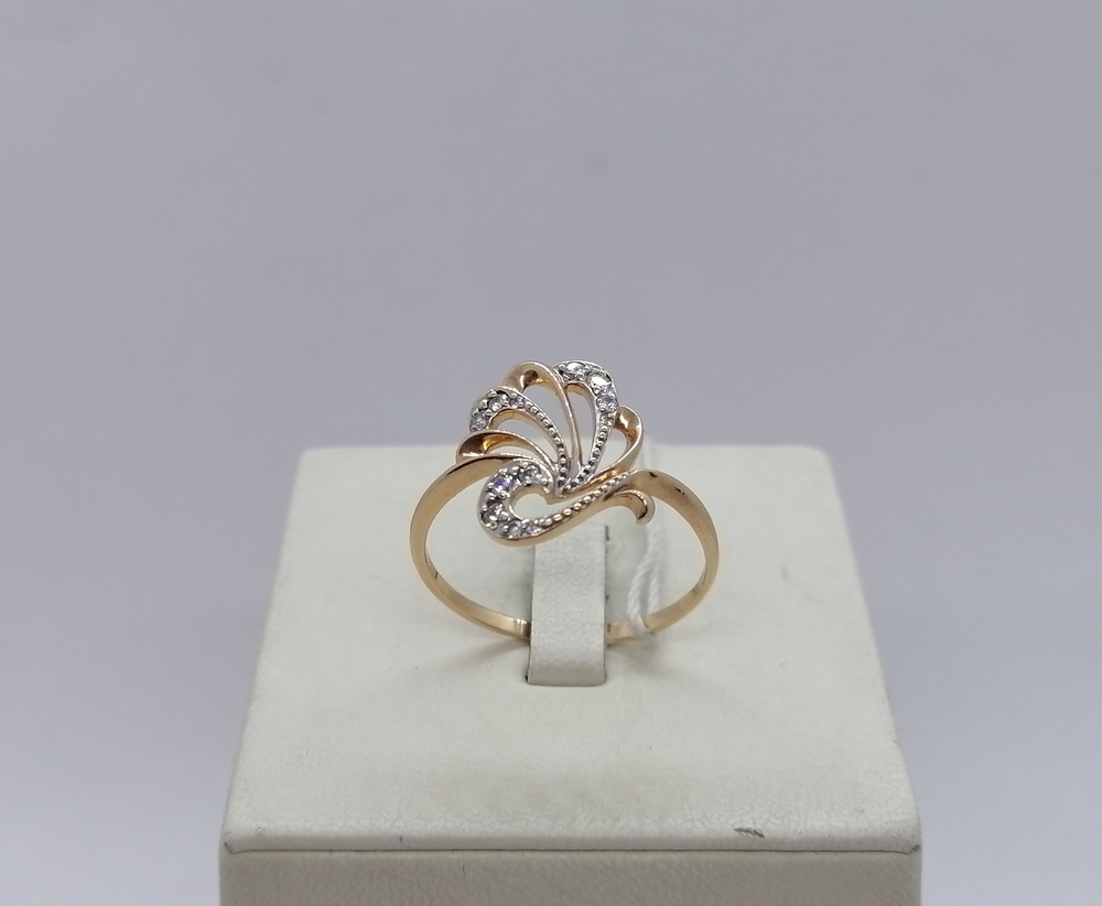 КОЛКМИ585 КОЛЬЦО С КАМНЯМИ (Au 585)