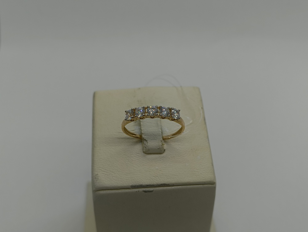 КОЛЬЦО С КАМНЯМИ (Au 585)