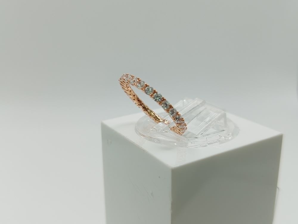 КОЛЬЦО С КАМНЯМИ (Au 585)