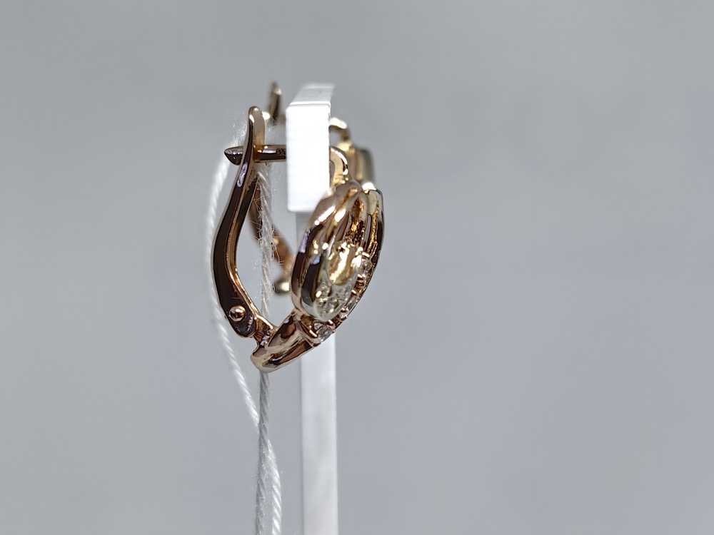 СКМИ585 СЕРЬГИ С КАМНЯМИ (Au 585)