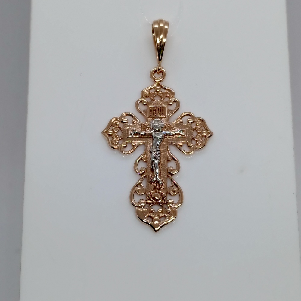 ПОДВЕСКА КРЕСТ без камня (Au 585)