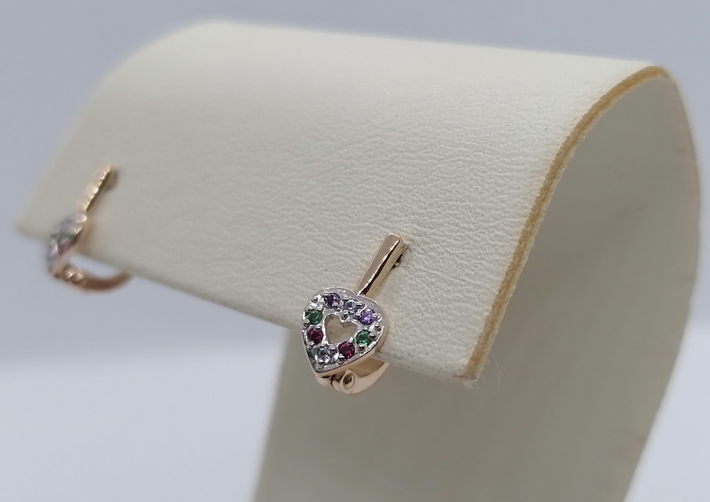 СЕРЬГИ С КАМНЯМИ (Au 585)