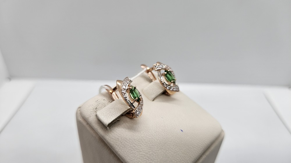 СЕРЬГИ С КАМНЯМИ (Au 585)