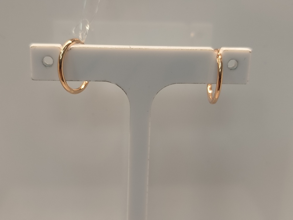 СЕРЬГИ КОНГО без камня (Au 585)