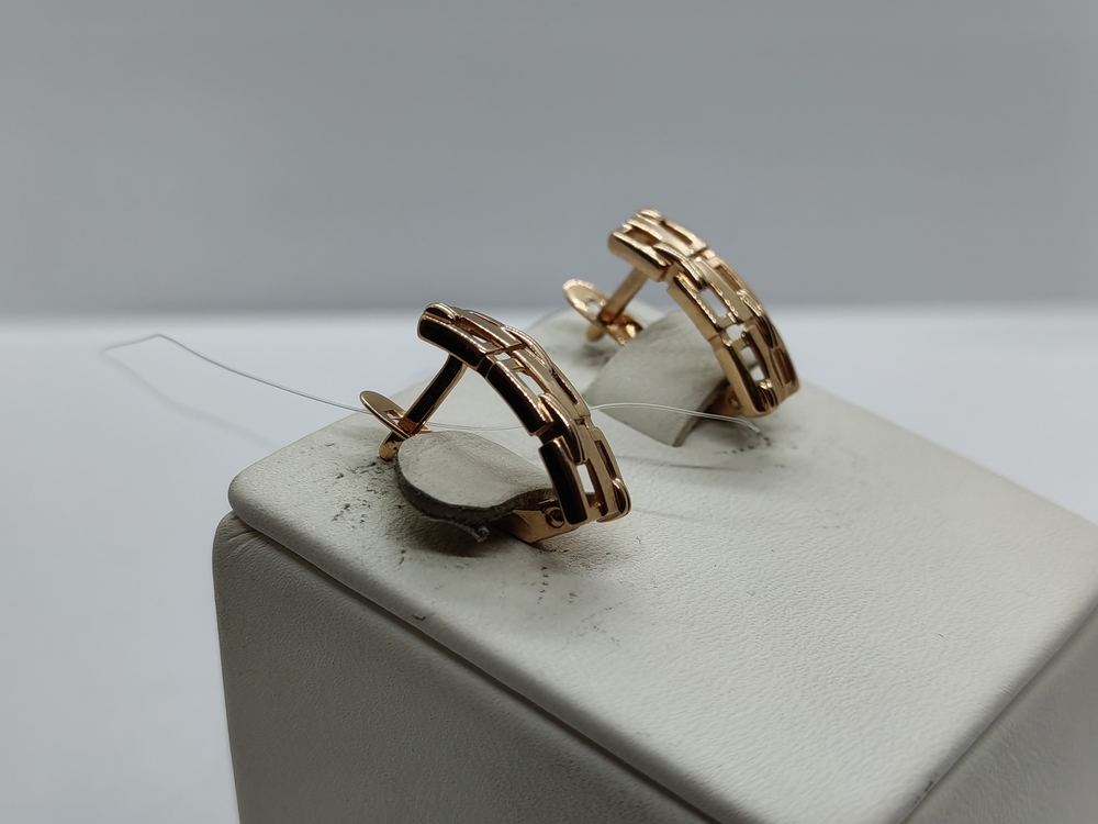 СЕРЬГИ БЕЗ КАМНЯ (Au 585)