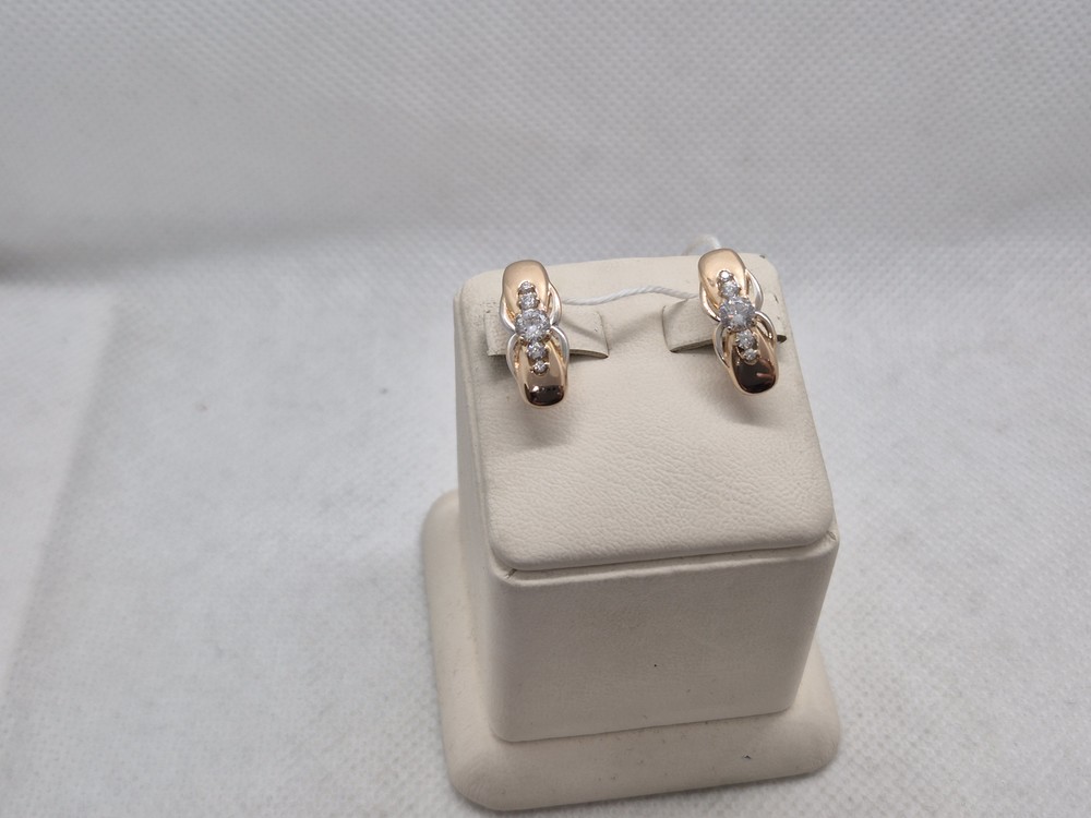 СКМИ585 СЕРЬГИ С КАМНЯМИ (Au 585)