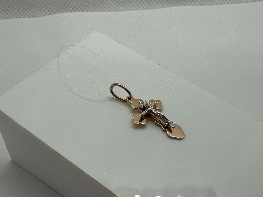 ПОДВЕСКА КРЕСТ без камня (Au 585)