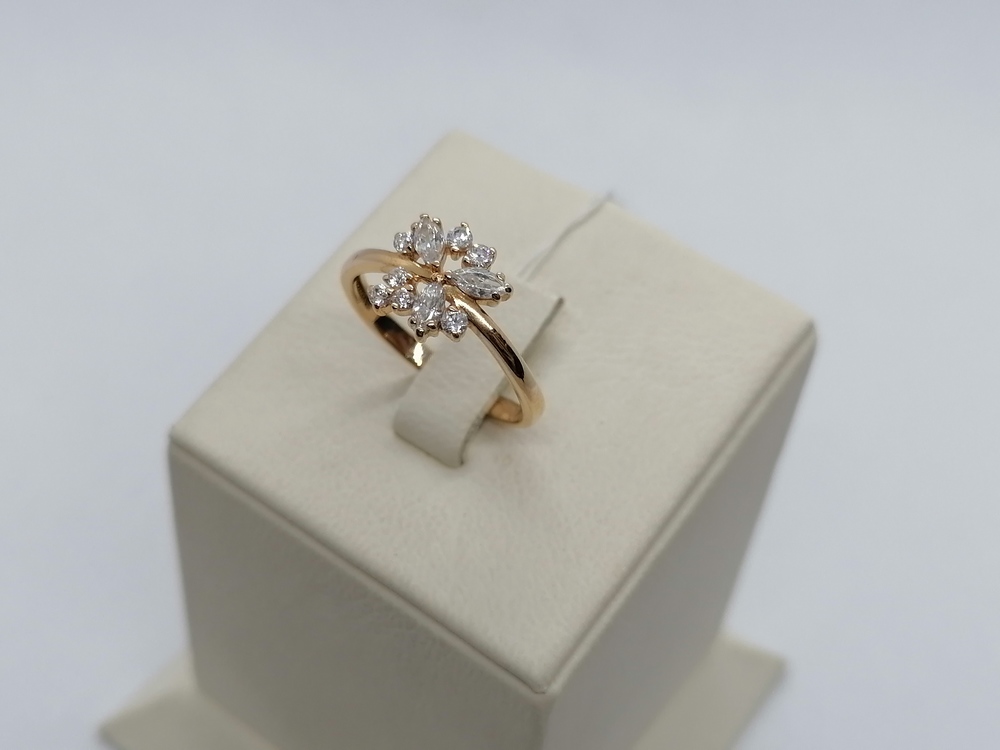 КОЛКМИ585 КОЛЬЦО С КАМНЯМИ (Au 585)