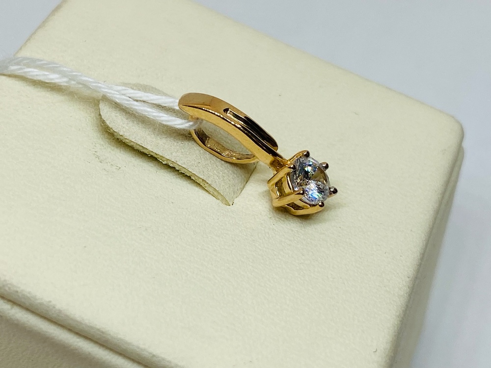 ПОДКМ585 ПОДВЕСКА С КАМНЕМ (Au 585)