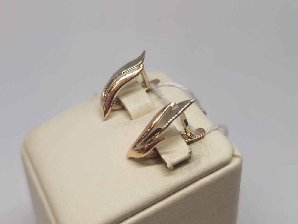 СЕРЬГИ БЕЗ КАМНЯ (Au 585)