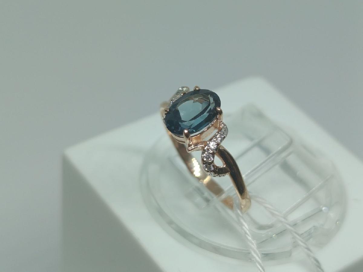 КОЛЬЦО С КАМНЯМИ (Au 585)