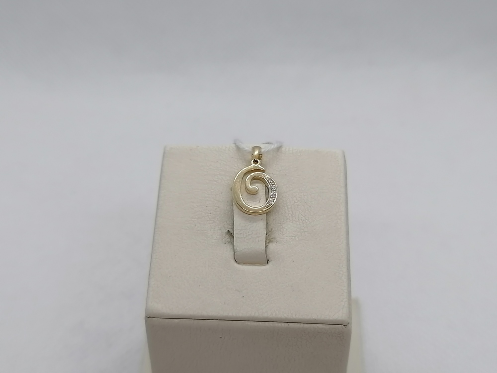 ПОДВЕСКА БУКВА О Au 585