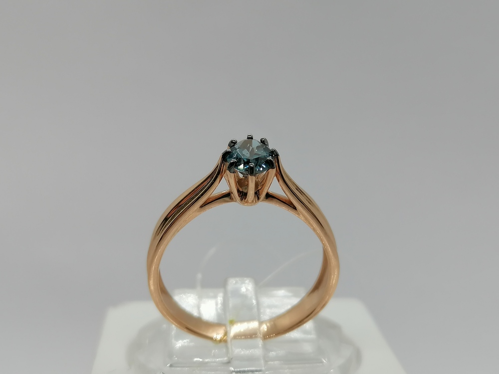 02-51-0370-09 КОЛЬЦО ЛОНДОН-ТОПАЗ (Au 585)