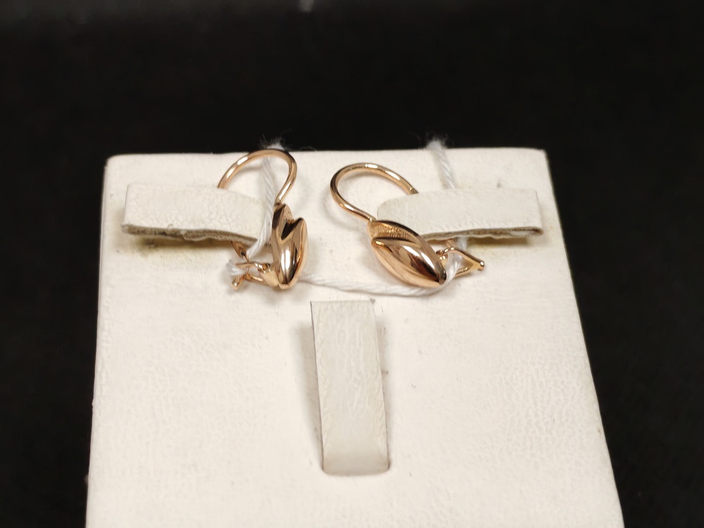 СБКМ585 СЕРЬГИ БЕЗ КАМНЯ (Au 585)