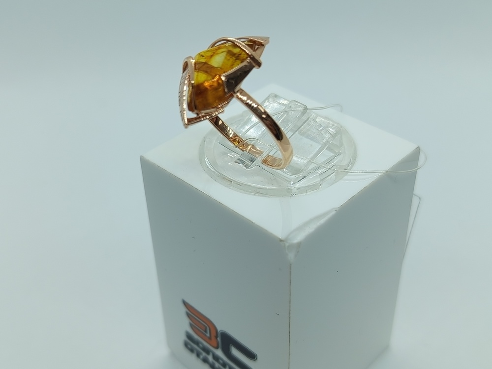 КОЛЬЦО ЯНТАРЬ (Au 585)